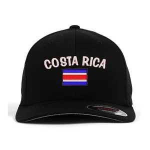Baseballkappe Costa Rica Flagge bestickt Flexfit Flex Fit, Nationalflagge Cap - Bild 1 von 4