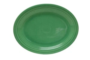 Vintage Fiestaware Fiesta HLC Oval Platter 12 5/8" x 9 7/8" Green - Picture 1 of 2