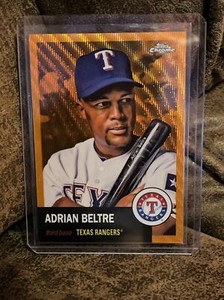 2022 topps chrome platinum adrian beltre Orange Wave Numbered 25 Out Of 25