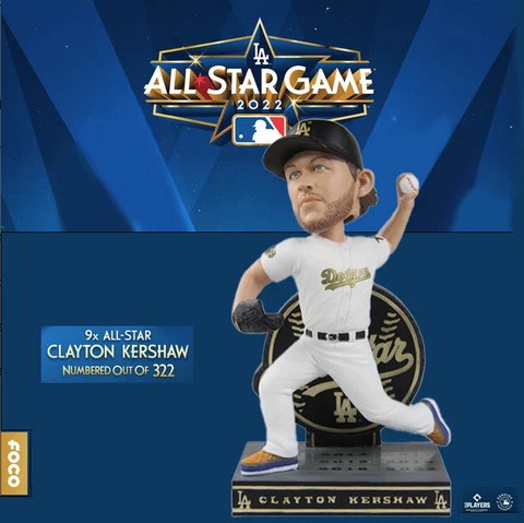 Clayton Kershaw Los Angeles Dodgers 9X All Star Bobblehead -Ltd Ed 322 IN HAND! Cover