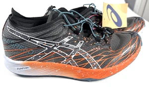 ASICS Women's 8 Fuji Speed™ Running Shoes in Black/Nova Orange - Picture 1 of 10