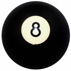 Black 8 Ball Brake Knob #BRKN-8-BLK (5/8"-11 female threads) - Picture 1 of 3