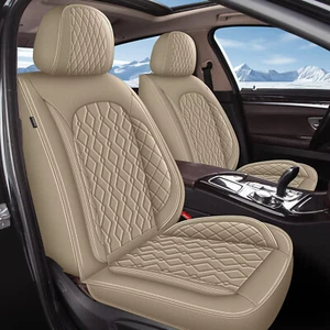For Kia Niro 2017-2024 Luxury Leather Cushion Beige Car 5-Seat Covers Full Set - Picture 1 of 8