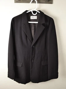 Yohji Yamamoto? S Y Fou Forêt Black Padded Kimono Style Blazer XS - Picture 1 of 10