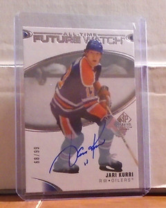 '20-21 SP Signature Edition: All-Time Future Watch Auto: Jari Kurri-Oilers 68/99