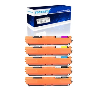 Jeu de toners 5 pièces 130A BCYM CF350A CF351A CF352A CF353A convient pour HP MFP M176N M177FW - Photo 1/12