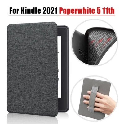 Magnetic Smart Case Hand Strap Cover For Amazon Kindle Paperwhite 5 11th 2021 - Image 1 of 4