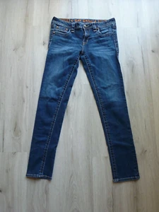 Rock Revival Jeans Women's 30 (32x31) Jessica Skinny Y2K Embroidered USA Metal - Picture 1 of 16