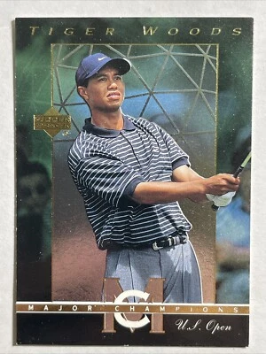 Tiger Woods 2003 Upper Deck PGA Golf - # MC 34 - Major Champions - U.S. Open - Image 1 of 2