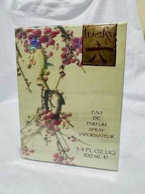 Lucky Number 6 EDP Spray 3.4 OZ / 100 ml Eau De Parfum Mujer Nuevo Sellado, RARO Foto 1 de 3