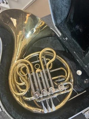 Yamaha Doble Cuerno Francés con Estuche y Boquilla, Japón Foto 1 de 4