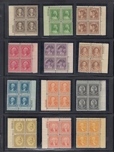 #704-715 Plate Blocks Complete Set (Mint Never Hinged) PF CERTIFICATES - Picture 1 of 10