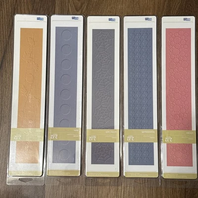 Vintage Quickutz 12” Border Embossing Lot Halloween Fall Autumn Bubbles - NEW - Image 1 of 4