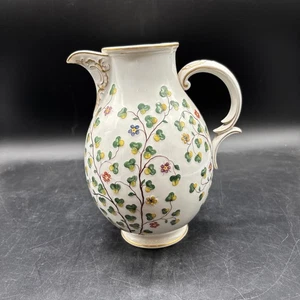 Jarra de porcelana Nymphenburg jarra de café jarra de té flores borde dorado - Imagen 1 de 18