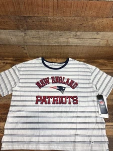 '47 Brand New England Patriots kurzes T-Shirt Damen L weiß NFL Team Bekleidung neu mit Etikett - Bild 1 von 6