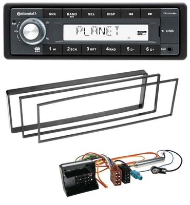 Continental USB MP3 AUX 1DIN Autoradio für Peugeot 307, 1007 (2001-2009) - Bild 1 von 4