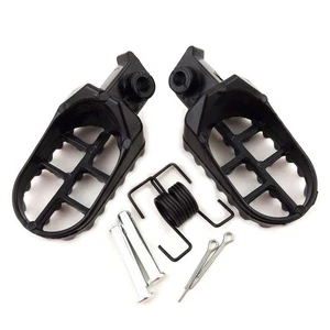 For Motorbike Footrests Pedals Foot Pegs Black Aluminium Pedal Pad High Quality - Picture 1 of 6