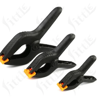 Heavy Duty Spring Clamps Grips Nylon Plastic Quick Grip Woodworking clip 2"-9" - Image 1 of 4