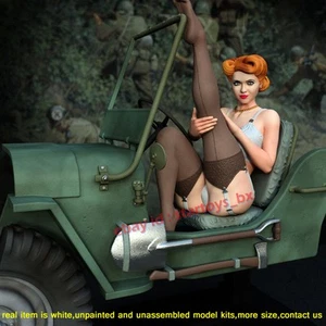 Kit Modelo Pin-Up Army Girl 1/12 1/10 1/8 1/6 1/4 Sin Pintar Impresión 3D Sin Montar - Imagen 1 de 5