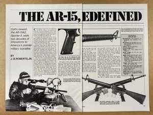 Rifle Colt AR-15 A2 Sporter II 1984 artículo impreso - Imagen 1 de 2