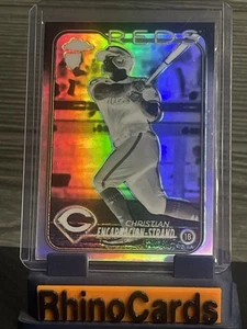 2024 Topps Chrome Christian Encarnacion-Strand Negative Refractor Reds - Picture 1 of 2