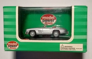 Model Power Minis #19210 1955 Mercedes-Benz 300SL Cabrio Metallic Silver HO 1/87 - Picture 1 of 5