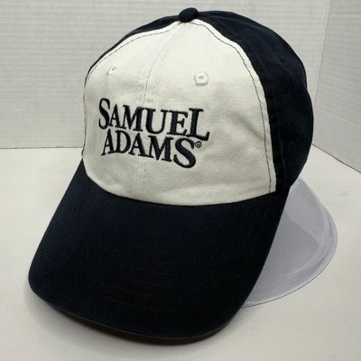 Samuel Adams Baseball Snapback Hat Cap Navy White Sam Boston Beer Company Dad - Image 1 of 4