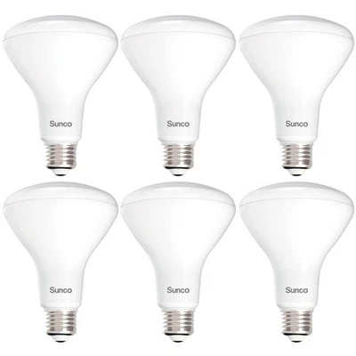 Sunco 6 Pack BR30 Light Bulb LED Recessed Can Light Bulbs, Indoor Flood Light... - Image 1 of 4