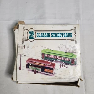 2 Classic Streetcars HO Scale Desire St. Powell Mason St. San Francisco Railway - Picture 1 of 6