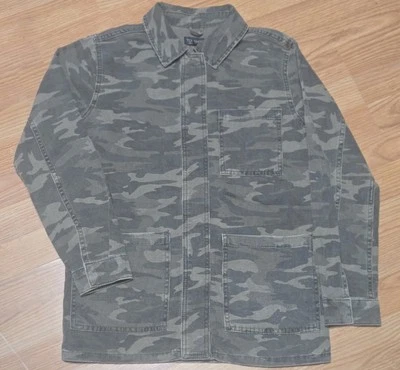 TOPSHOP 迷彩夹克迷彩实用衬衫夹克尺寸 4 — 第 1/4 张图片