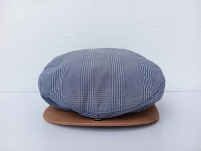 Nike GOLF Cabbie Newsboy Hat Cap Plaid Leather Brim White Swoosh L - Image 1 of 4