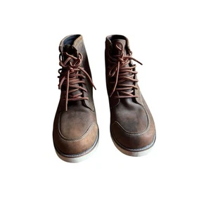 Fly Racing Tradesman Boots Size 9 Leather Vibram Sole Motorcycle Gear Brown Used - Bild 1 von 14