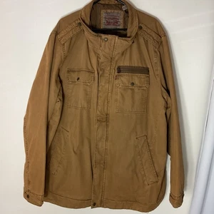 Levi's  Men's Washed Cotton Two Pocket Military Jacket Big & Tall Size 3XLT - Picture 1 of 12