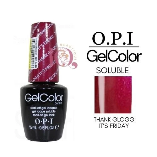 Botella de gel soluble OPI GelColor Soak Off vintage N48 - Thank Glogg It's Friday Foto 1 de 1