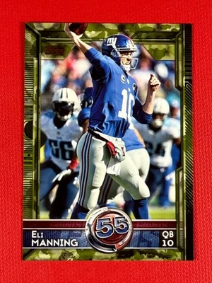 Topps Top 60 Eli Manning #384 2015 - camuflaje paralelo (38/399) Foto 1 de 2
