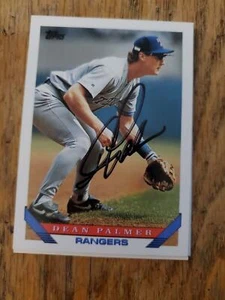 Dean Palmer ~ Texas Rangers ~ 1993 Topps ~ signed Autogrammkarte MLB - Bild 1 von 1