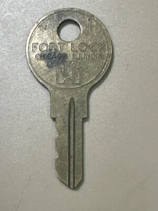Vintage Factory FORT LOCK Key #113 - Picture 1 of 2