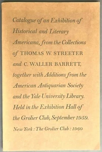 Limited Literary Americana from Streeter and Barrett Grolier Club 1960 - Imagen 1 de 10