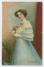 Miss Lily Elsie Edwardian Beauty / Actress Vintage Postcard A11