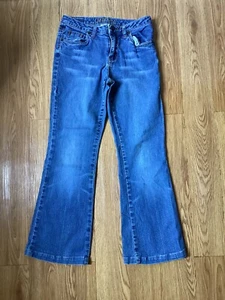 GIRLS Jean’s  LIMITED TOO super hip blue boot cut jeans size 12 children’s kid - Picture 1 of 5