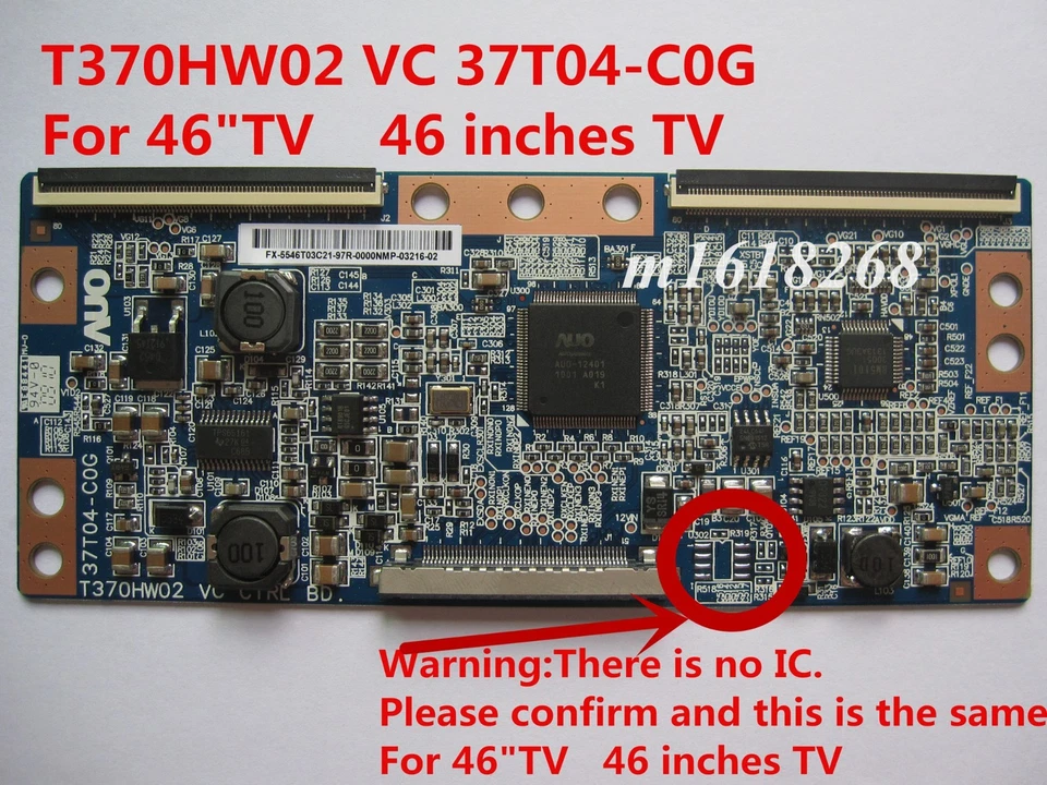 NEW Original T-Con Board AUO T370HW02 VC CTRL BD 37T04-C0G SAMSUNG Vizio For 46" - Immagine 1 di 1
