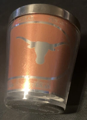 University Texas Shot Glass Metal Inside Plastic Outside (Read Below) - Image 1 of 4