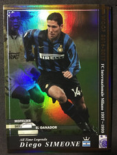2016-17 Panini WCCF EXTRA ATLE Legends Diego Simeone Inter Refractor card Scarce