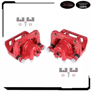 Rear Brake Calipers w/ Bracket Pair For Honda CR-V 07 08 09 10 11 12 13 14 15 16 - Picture 1 of 7