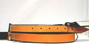 Karlie Rondo Halsband, strapazierfähiges Leder natur, unterlegt L: 42 & 52cm - Bild 1 von 2