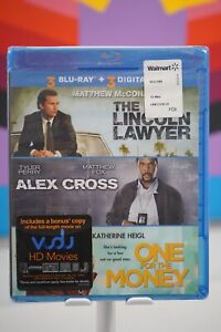 Lincoln Lawyer / Alex Cross / One For The Money Triple Feature (Blu-ray) NEW