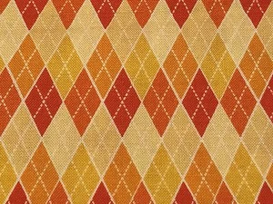 Fabric African Diamonds Yellow Orange on Yellow Cotton 1/4 Yard - Picture 1 of 3
