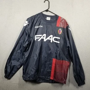 Macron Bologna FC Long Sleeve Drill Top Jacket Mens Large Soccer Futbol BFC - Picture 1 of 10