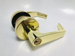 Falcon W581P6 SRD 605 C Storeroom Lock, Polished Brass - Picture 1 of 6