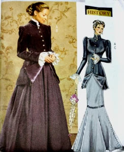 Butterick 4954 Pattern Victorian Edwardian Costume Jacket Skirt Size 8-14 - Picture 1 of 5